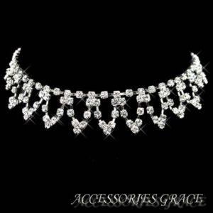 ラインストーン No18 プリンセスタイプ 長いアジャスターでサイズ自在 チョーカーネックレス 豪華パーティーアクセサリー Line Cn No18 Accessories Grace 通販 Yahoo ショッピング