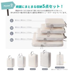トラベルポーチ 圧縮バッグ パッキングケース ...の詳細画像3