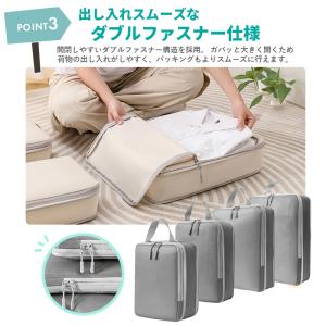 トラベルポーチ 圧縮バッグ パッキングケース ...の詳細画像4