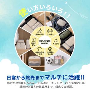 トラベルポーチ 圧縮バッグ パッキングケース ...の詳細画像5