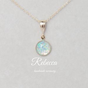 ネックレス 日本製 極細チェーン 京都オパール サージカルステンレス