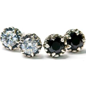 ピアス シルバー925 メンズ レディース アイアンクロス透かし クロス