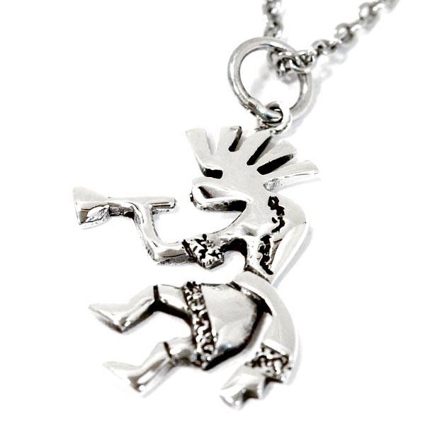 インディアンジュエリー ココペリ 精霊 神 笛 ネイティブアメリカン 幸運 ラッキー メンズ シルバ...