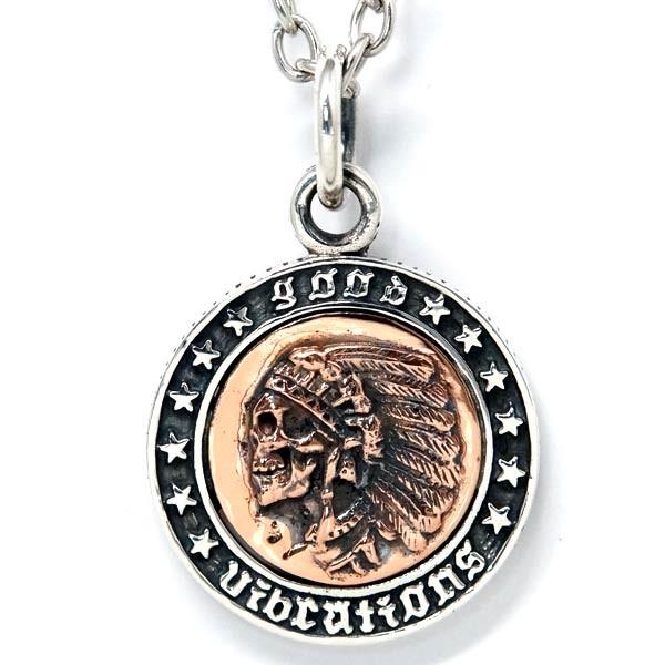 インディアンジュエリー ペンダント ネックレス スカル 髑髏 チーフ 酋長 ココペリ 精霊 シルバー...