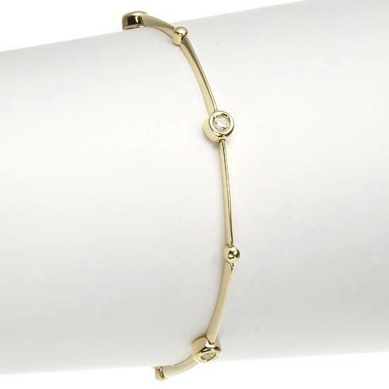 ブレスレット レディース K18 ダイヤモンド 18金 イエローゴールド 爆買