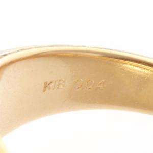 メンズ リング 指輪 K18 印台 18金 イ...の詳細画像5