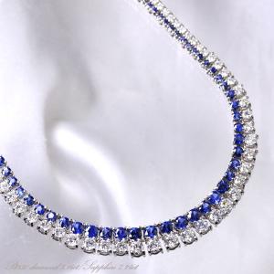 ダイヤモンド テニスネックレス K18WG 18金 ホワイトゴールド 5