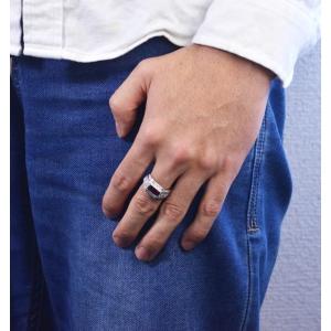 メンズリング プラチナ 指輪 ルビー ダイヤモ...の詳細画像5