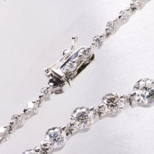 ダイヤモンド テニスネックレス 5カラット プ...の詳細画像1
