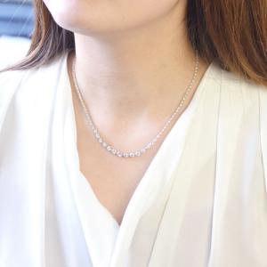 ダイヤモンド テニスネックレス 5カラット プ...の詳細画像2