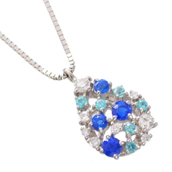 デマントイドガーネット ダイヤモンド ネックレス Pt950 プラチナ