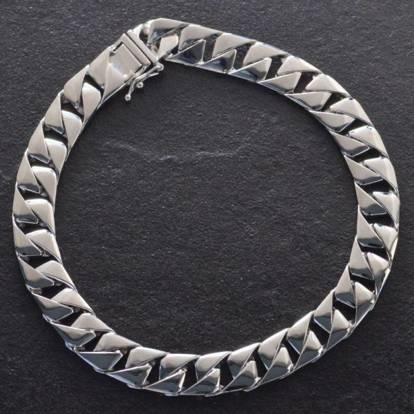 喜平 ブレスレット プラチナ メンズ Pt900 19cm 喜平 ブレスレット キヘイ 7mm幅 名...