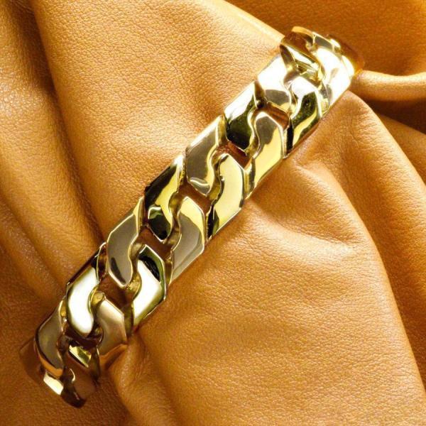 喜平 ブレスレット K24 24金 純金 ゴールド 20cm キヘイ 極太 チェーン 名入れ 長さ指...