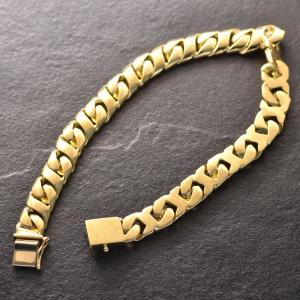 喜平 ブレスレット 18金 K18 メンズ ゴ...の詳細画像4