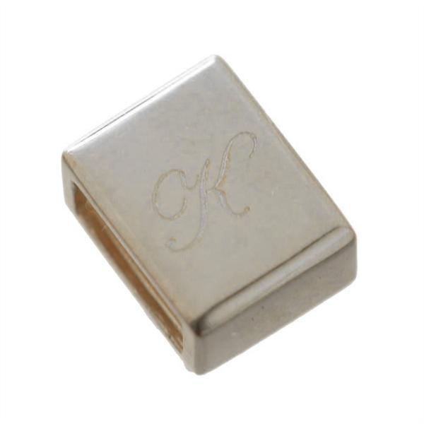 プラチナ ペンダントトップ 喜平用 Pt900 ビーズ イニシャル アルファベット 数字 ナンバー ...