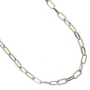 ネックレス メンズ K18 プラチナ コンビ ...の詳細画像5