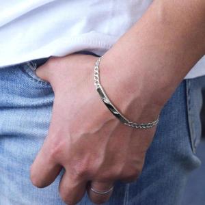 喜平ブレスレット プラチナ 12面トリプル 20g 20cm Pt850 メンズ