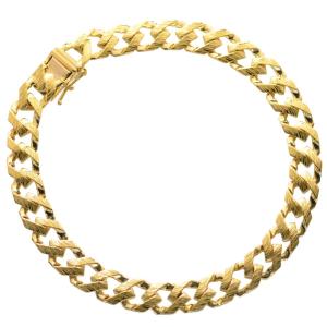 喜平 ブレスレット K18 18K 18金 メンズ ゴールド 20cm リバーシブル メンズブレスレット 艶消し ヘアーライン キヘイ 手造り シンプル プレゼント