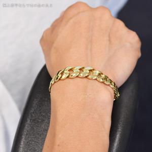 喜平 ブレスレット 18金 K18 メンズ グ...の詳細画像2