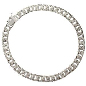 ダイヤモンド ブレスレット メンズ プラチナ Pt900 バックル 革紐