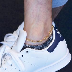 アンクレット メンズ K18 18金 ゴールド 25cm 地金 メンズアンクレット