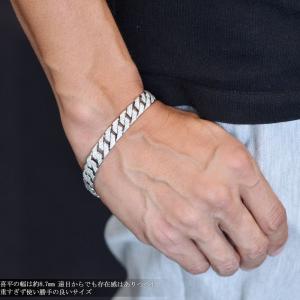 喜平 ブレスレット 18金 K18WG ホワイ...の詳細画像2