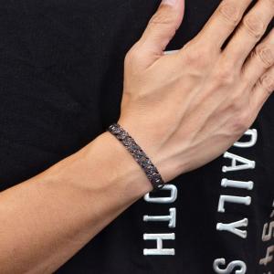 喜平 ブレスレット 18金 K18WG ホワイ...の詳細画像5