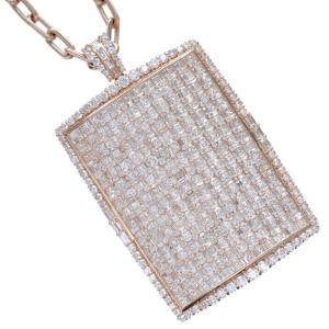 メンズネックレス K18PG 18金 ダイヤモン...の商品画像