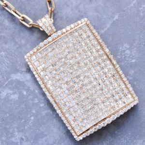 メンズネックレス K18PG 18金 ダイヤモ...の詳細画像1