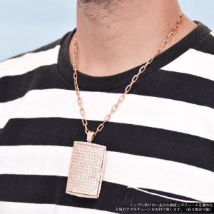 メンズネックレス K18PG 18金 ダイヤモ...の詳細画像4