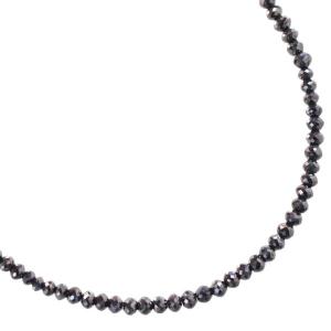 新品 SVブラックダイヤネックレス　24ct UP 50cm プラチナ ネックレス メンズ ブラックダイヤモンド 50カラット