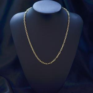 18金 あずきチェーン ネックレス メンズ K...の詳細画像4