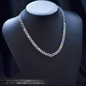 ネックレス プラチナ オーバルカット マルチカ...の詳細画像3