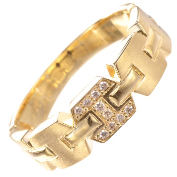 指輪 メンズリング 18金 K18 18k ダイヤモンド イエローゴールド 日本製 刻印入り 鑑別書...