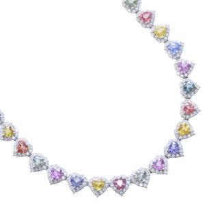 ネックレス レディース プラチナ ハートシェイプ...の商品画像