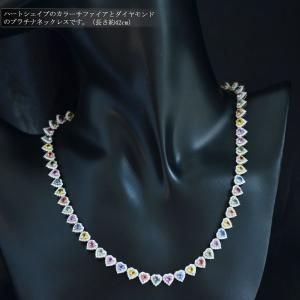 ネックレス レディース プラチナ ハートシェイ...の詳細画像1