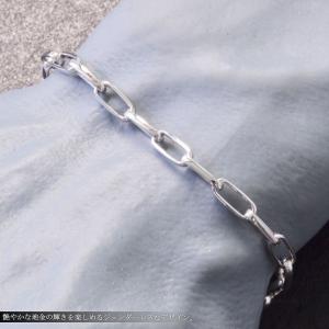 ブレスレット メンズ 18金 あずきチェーンブ...の詳細画像2