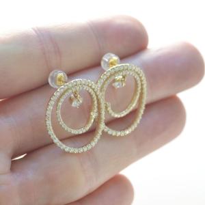 ピアス レディース K18 18金 ゴールド ...の詳細画像5