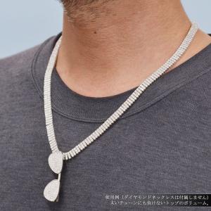 ペンダントトップ メンズ K18WG ホワイト...の詳細画像4