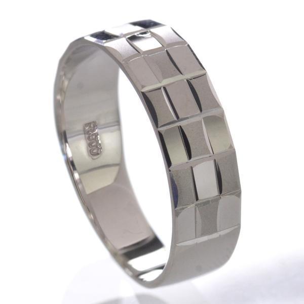 メンズリング プラチナ 指輪 メンズ リング Pt900 地金 男性 幅広 ごつい 人気 太め シン...