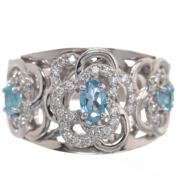 指輪 レディース リング プラチナ パライバトルマリン ダイヤモンド プラチナ Pt950