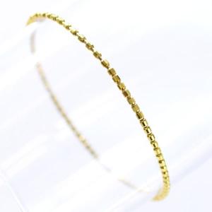 ブレスレット メンズ K18 18金 18k ダイヤモンド ストレッチ バングル