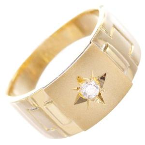 プラチナ リング メンズ 印台 指輪 ダイヤモンド 1.5ct Pt900 幅広 