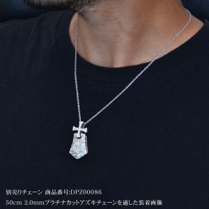 ペンダントトップ メンズ プラチナ ダイヤモン...の詳細画像2