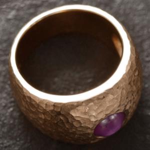 指輪 メンズリング 18金 ピンクゴールド K...の詳細画像3