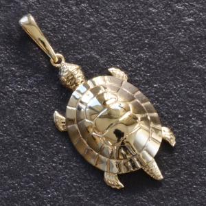 ネックレス ぺンダントトップ カメ 亀 かめ k18 18k 18金 ゴールド