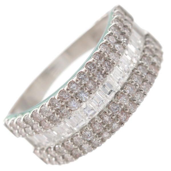 メンズ リング 指輪 プラチナ バゲットカット ダイヤモンド Pt900 ユニセックス 30代 40...