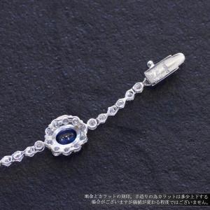ネックレス プラチナ オーバルカット サファイ...の詳細画像4