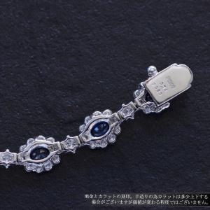 ネックレス プラチナ オーバルカット サファイ...の詳細画像4