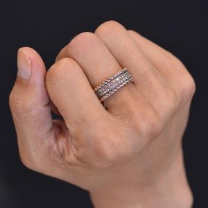 指輪 メンズリング 18金 ブラウンダイヤモン...の詳細画像1
